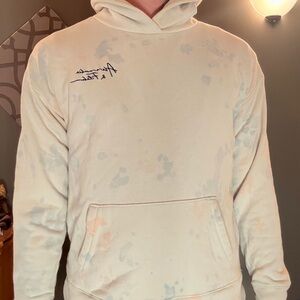 Abercrombie & Fitch Cream Tie-Dye Hoodie